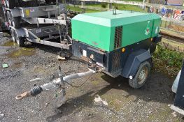 Ingersoll Rand 7/41 130 cfm diesel driven mobile air compressor
Year: 2007
S/N: 424819
Recorded