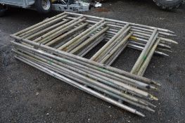 10 - Alto 5 rung aluminium scaffold end frames
2.3 m high x 1.4 m wide