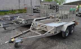 Indespension AD2000 8 ft x 4 ft tandem axle plant trailer
S/N: 083104
3012155