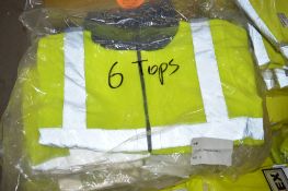 6 - Hi-viz yellow fleece jackets size S New & unused