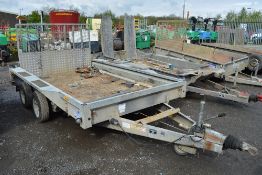 Ifor Williams GX106 10 ft x 6 ft tandem axle plant trailer
S/N: 435297