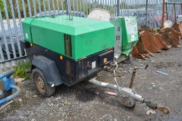 Ingersoll Rand 7/41 130 cfm diesel driven mobile air compressor
Year: 2008
S/N: 425757
Recorded