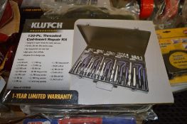 Klutch 130 piece threaded coil insert repair kit New & unused