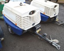 Sullair 38G 130 cfm diesel driven mobile compressor/generator
Year: 2009
S/N: 353061
Recorded