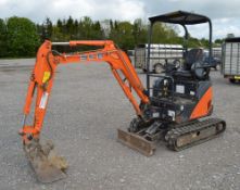 Hitachi Zaxis ZX17U-2 1.5 tonne rubber tracked mini excavator
Year: 2012
S/N: 14115
Recorded