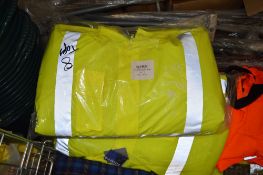 8 - Hi-viz yellow winter jackets New & unused