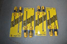 4 - Chunky 2 piece screwdriver sets  New & unused