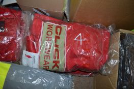 4 pairs of Click red boiler suits size 54 New & unused