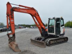 Kubota KX080-3 8 tonne rubber tracked midi excavator
Year: 2007
S/N: 12173
Recorded hours: