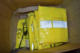 12 - Hi-viz yellow waistcoats size M New & unused