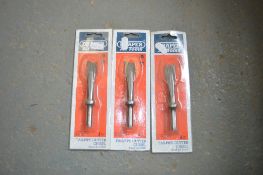3 - Draper tailpipe cutter chisels New & unused