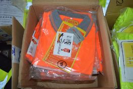 10 - Hi-viz orange polo shirts size 4XL New & unused