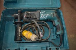 Makita 110v hammer drill c/w carry case A457726