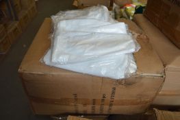 Box of 100 white disposable overalls size XL New & unused
