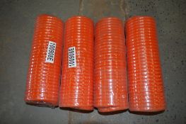 4 - orange pneumatic coils New & unused
