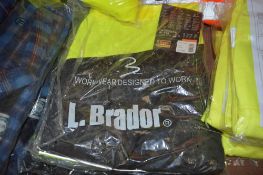 3 pairs of L.Brador Hi-viz yellow trousers size XXL New & unused