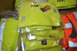 10 - Hi-viz yellow sweatshirts size 2XL New & unused