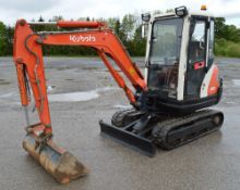 Kubota KX61-3 2.6 tonne rubber tracked mini excavator
Year: 2008
S/N: 77182
Recorded hours: 2872