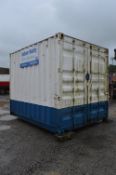 10 ft x 8 ft steel shipping container
BB332