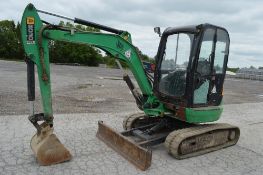 2008 JCB 8030 3 tonne rubber tracked zero tail swing mini excavator