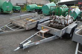 Indespension AD2000 tandem axle 8 ft x 4 ft  plant trailer S/N: 91560 3042443