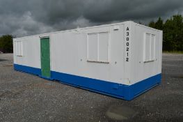 32 ft x 10 ft steel anti vandal office unit
c/w keys
A300212