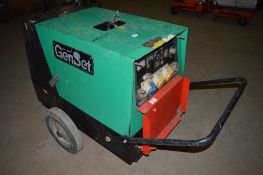 Genset MGK 10000 10 kva 110v/240v diesel driven generator
S/N: 2706526
Recorded hours: 4081