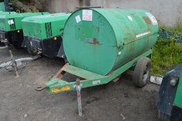 Trailer Engineering 250 gallon site tow bunded fuel bowser c/w hand pump, delivery hose & nozzle