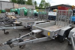 Indespension AD2000 tandem axle 8 ft x 4 ft  plant trailer S/N: 100492 3062435