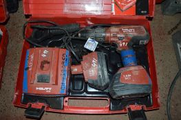 Hilti SFH181-A cordless drill c/w spare battery, cordless drill & carry case 157