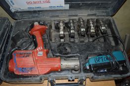 Rigid RP300B cordless pipe crimping press tool c/w 5 jaws, charger & carry case BPT 064A