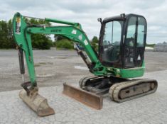 2008 JCB 8030 3 tonne rubber tracked zero tail swing mini excavator