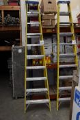 Cumrum 9 tread aluminium/fibreglass step ladder