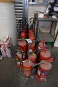 15 - various fire extinguishers