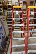 7 tread fibreglass/aluminium step ladder