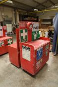 2 - mobile fire safety stations
c/w 4 - fire extinguishers(in cupboard)