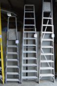 Zarges 11 tread aluminium step ladder