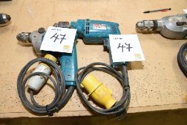 2 - Makita 110v hammer drills