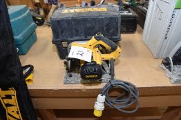 Dewalt DW5520-LX 110v plunge cut saw
c/w carry case