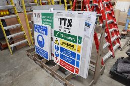 Site safety signs & rack