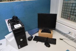Dell Optiplex 360 desktop personal computer
c/w keyboard, mouse & monitor
**Hard drive erased NO
