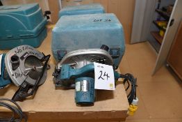 Makita 5704R 110v 235mm circular saw
c/w carry case