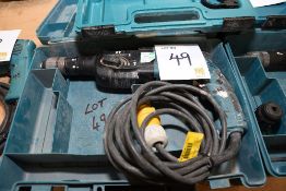 Makita HR2450T 110v hammer drill
c/w carry case