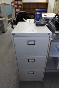 3 drawer steel filing cabinet