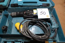 Makita HR2450T 110v hammer drill
c/w carry case