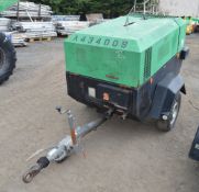 Ingersoll Rand 7/41 130 cfm diesel driven air compressor
Year: 2007
S/N: 424307
Recorded Hours:
