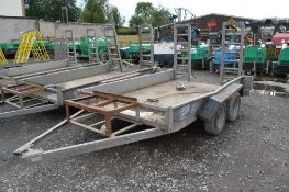 Indespension 10 ft x 5 ft twin axle plant trailer
S/N: 105178
A571004
** No draw bar **