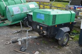 Ingersoll Rand 7/41 diesel driven air compressor
Year: 2008
S/N: 425683
Recorded hours: 1139
