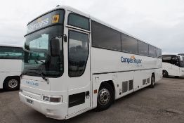 Volvo B10M Plaxton 49 seat luxury coach
Registration Number: W828 LEF
Date of Registration: 01/