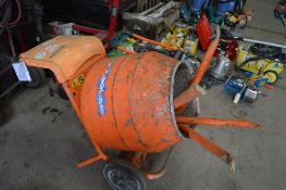 Belle petrol driven cement mixer c/w stand A519554